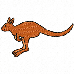 Kangaroo Embroidery Design 11 Kangaroo Embroidery Design 11